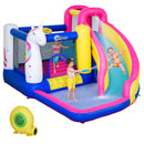 Outsunny 5 in 1 Bouncy Castle for Children with Blower, for Ages 3-8 Years