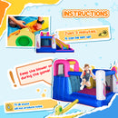 Outsunny 5 in 1 Bouncy Castle for Children with Blower, for Ages 3-8 Years
