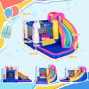 Outsunny 5 in 1 Bouncy Castle for Children with Blower, for Ages 3-8 Years