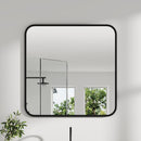 Livingandhome Modern Square Wall Mirror with Aluminum Alloy Frame