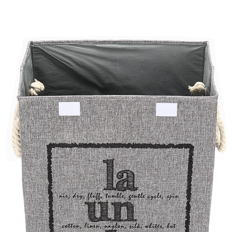 Lifeideas Foldable Home Laundry Baskets Laundry Hamper with Lid and Rope Handles
