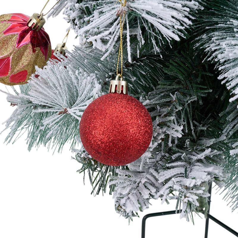 Lifeideas 2-Pack Artificial Christmas Trees with LED Lights and Decorations