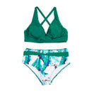 Women Two Piece V-Neckline Bikini Swimsuit
