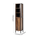 Livingandhome Tall Storage Cabinet with Single-door