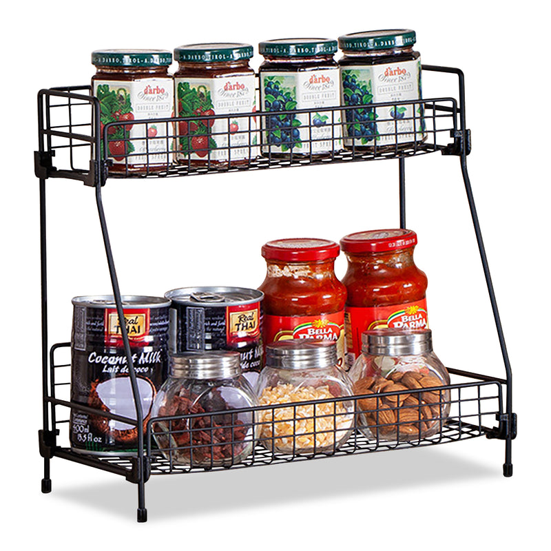 Lifeideas 2-Tier Free-Standing Spice Rack & Organizer