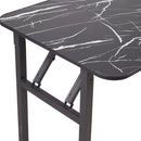 Livingandhome Folding Dining Table with Double Spring Mechanism