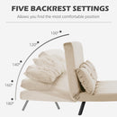 HOMCOM Click Clack 2 Seater Sofa Bed for Living Room, Guest Room