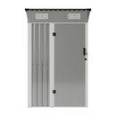 Breeins 4 x 3ft/5 x 3ft Metal Garden Storage Shed with Lockable Door