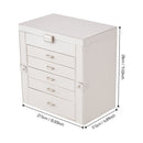 Sheonly Large Jewellery Box with Drawers and Mirror