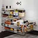 Lifeideas Pair of Pull-Out Wire Baskets for Kitchen Cabinets
