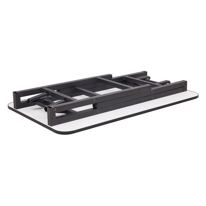 Livingandhome Folding Dining Table with Double Spring Mechanism