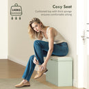 HOMCOM Shoe Storage Bench With Cushion And Flip-Drawer 80x26x47.5cm