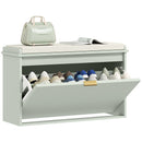 HOMCOM Shoe Storage Bench With Cushion And Flip-Drawer 80x26x47.5cm