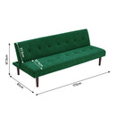 Livingandhome Tufted Upholstered Convertible Sofa