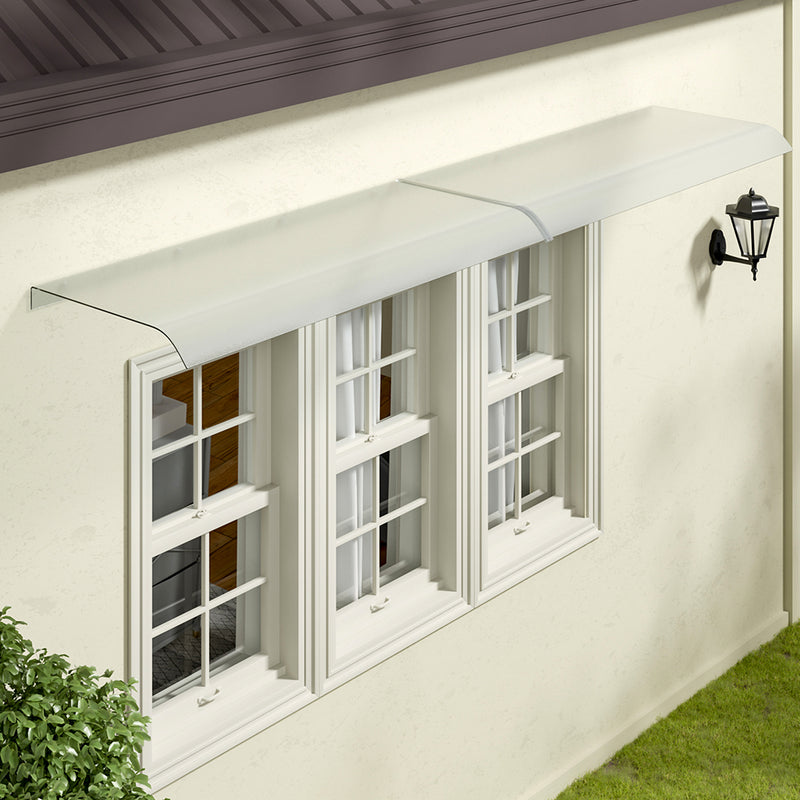 Garden Sanctuary Frosted Window Door Awning Canopy