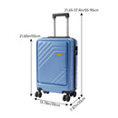 Livingandhome 20" Cabin Suitcase With Combination Lock