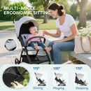 AIYAPLAY Travel Stroller with Easy Folding, Lightweight Pushchair