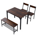 Livingandhome Dining Table Set for 4