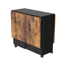 Livingandhome Folding Dining Table Set with 4 Stools