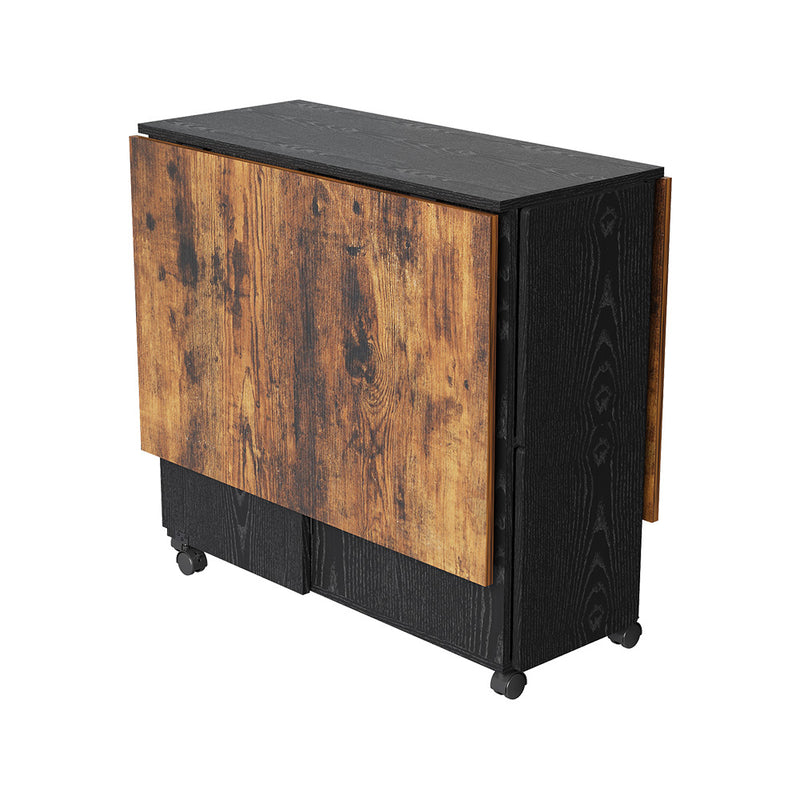 Livingandhome Folding Dining Table Set with 4 Stools