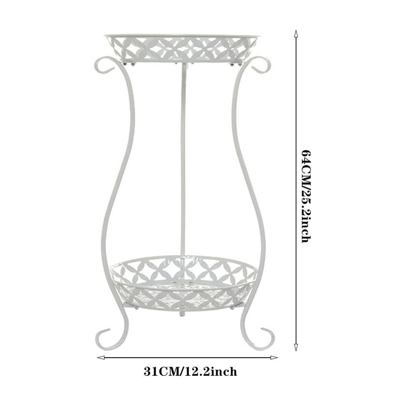 Breeins Decorative 2-Tier Metal Plant Stand