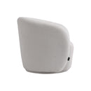Livingandhome Swivel Tub Chair Upholstered Single Sofa