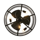 Cottonfy UK Metal Industrial Ceiling Fan Light
