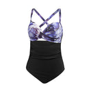 Womens Cut-Out Swimsuit with Cross Straps