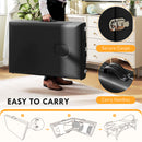 HOMCOM Foldable Massage Bed with Beech Wood Legs Face Cradle Armrests