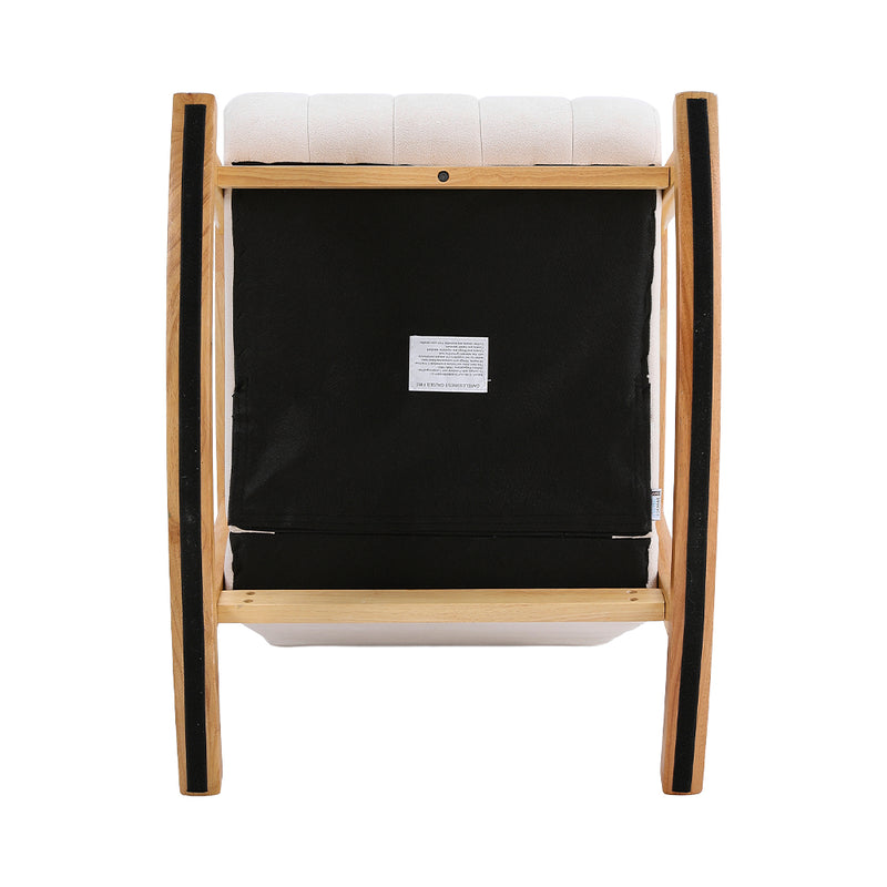 Livingandhome Tufted Velvet Lounge Rocking Chair