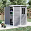Livingandhome Outdoor Plastic Storage Shed