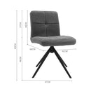 Livingandhome Set of 2 Plush Armless Bar Stools