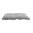 Breeins Weather-Resistant Grey Tufted Cushion