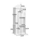 Cottonfy UK Kids' House Frame Rotating Bookshelf