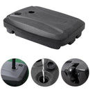 Garden Sanctuary HDPE Water and Sand Filled Freestanding Parasol Base with Wheels