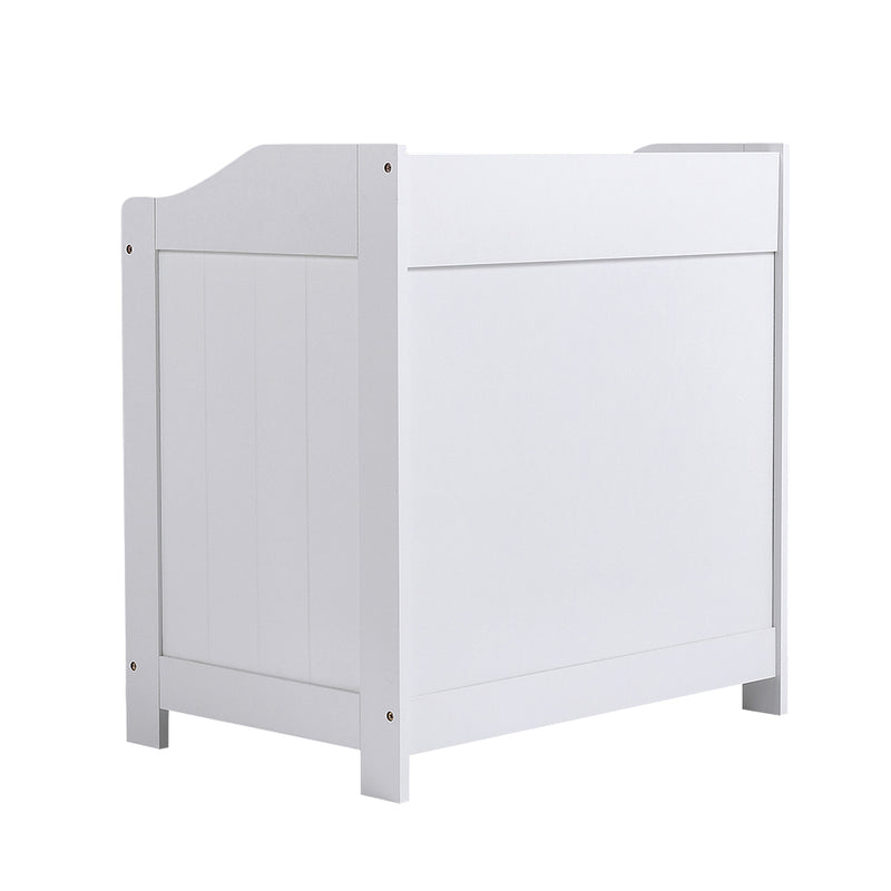 Livingandhome White Wooden Lift-Top Toy Storage Chest