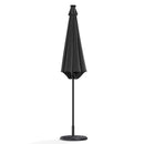 Garden Sanctuary Large Solar Powered LED Patio Umbrella for Outdoor Garden Patio with Base