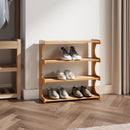 Livingandhome Minimalist Bamboo Shoe Rack