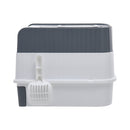 Livingandhome Fully Enclosed Cat Litter Box with UV Sterilization