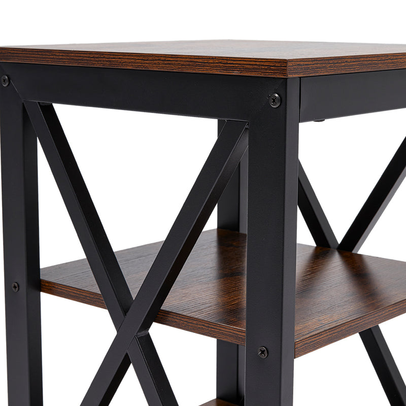 Livingandhome Vintage Wooden Side Table