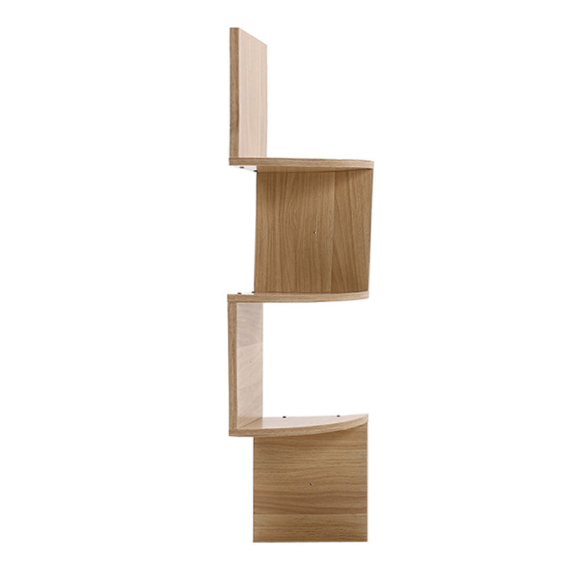 Cottonfy UK Wooden Floating Corner Shelf