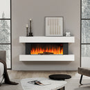 Contemporary Wall Mounted/Freestanding Fireplace Mantel for Living Room