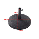 Livingandhome Outdoor Solar 24 LED Lights Patio With Crank For Patio Market With Base
