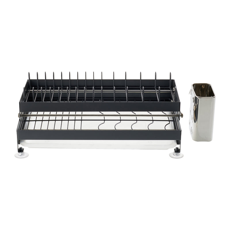 Lifeideas 2-Tier Carbon Steel Dish Drainer