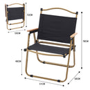 Breeins Portable Folding Camping Chair with Armrests