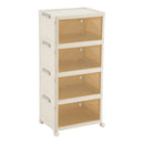 4/5/6-Tier Foldable Shoe Cabinet With Wheels