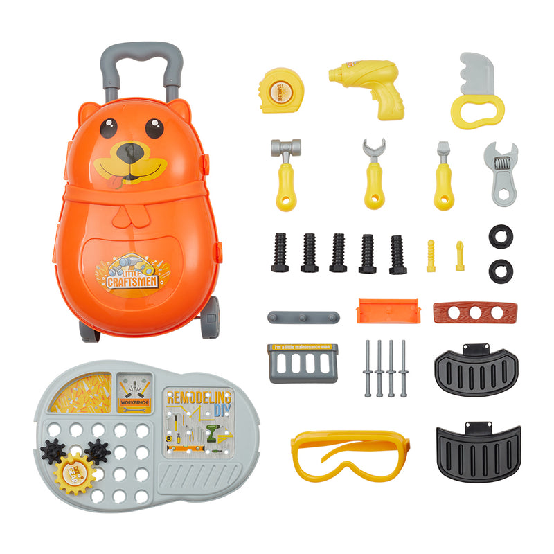 Kidkid Bear-Themed Kids Tool Set with Carry Case