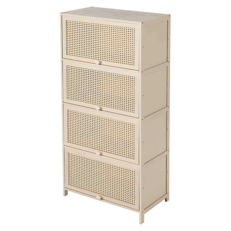 Livingandhome Bamboo Freestanding Sideboard