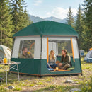Outsunny Camping Tent 3000mm Waterproof 4-6  Person Green