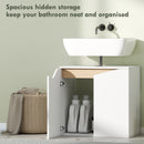 HOMCOM Under Sink Cabinet, Bathroom Sink Cabinet for Basin without Pedestal